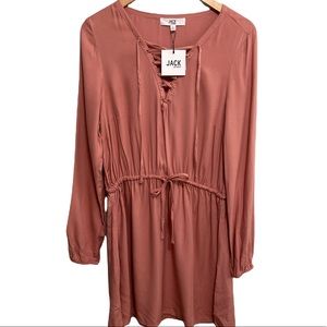 Jack by BB Dakota Long Sleeve mini Dress Large NWT